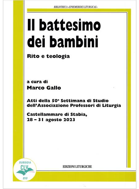 Il battesimo dei bambini